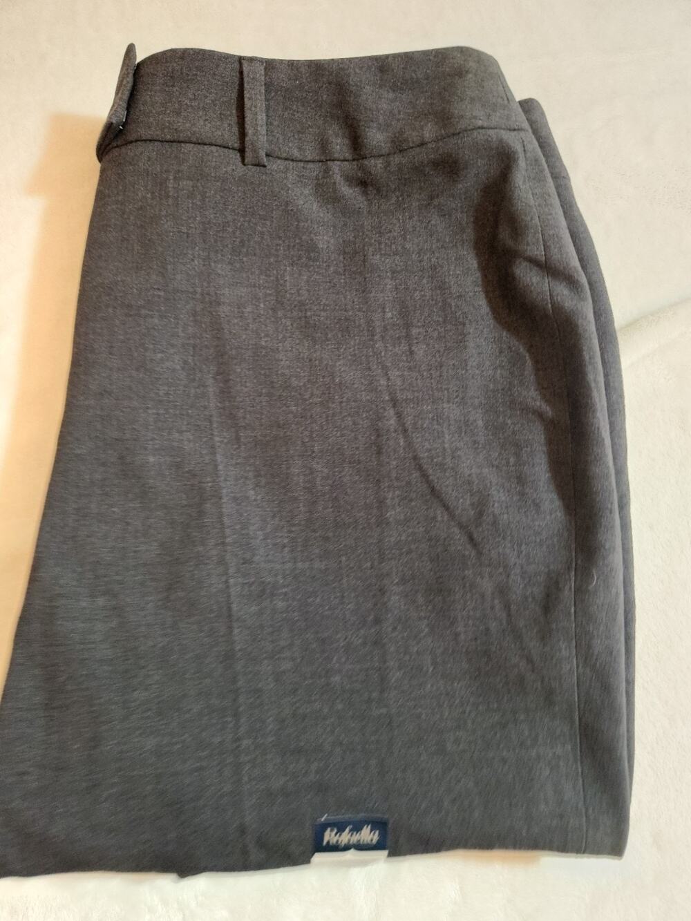 Rafaella NWT Curvy Dress Pants Womens 12 (35 X 30) Grey Gray Business Work